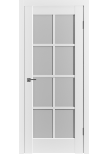 Межкомнатная дверь Emalex ER1, со стеклом, цвет Emalex Ice Межкомнатная дверь Emalex ER1, со стеклом, цвет Emalex Ice