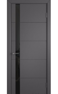 Межкомнатная дверь Trivia, со стеклом, цвет Graphite Межкомнатная дверь Trivia, со стеклом, цвет Graphite